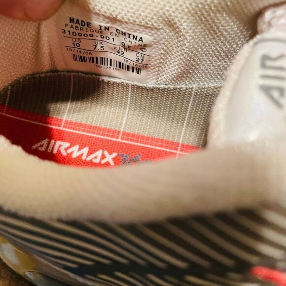 Mint Vintage NIKE AIR MAX 360 Champagne White Coral Pink Tight Air Bladders - Picture 10 of 11